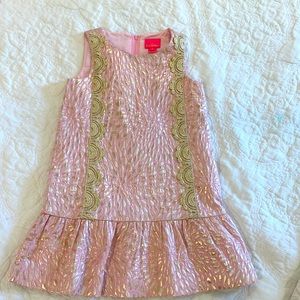 Girls Lilly Pulitzer pink dress size 6.